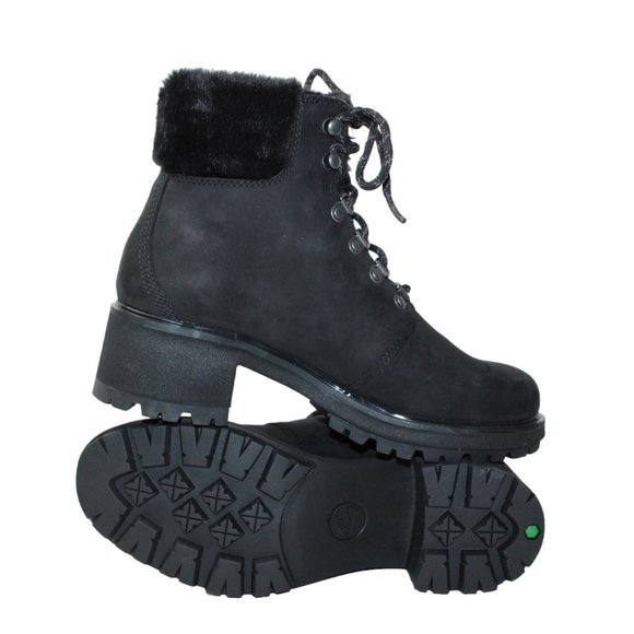 Timberland Kinsley Combat Boot Faux Fur Lined 2.5" Block Heel Women's 8 NEW! - Picture 9 of 12